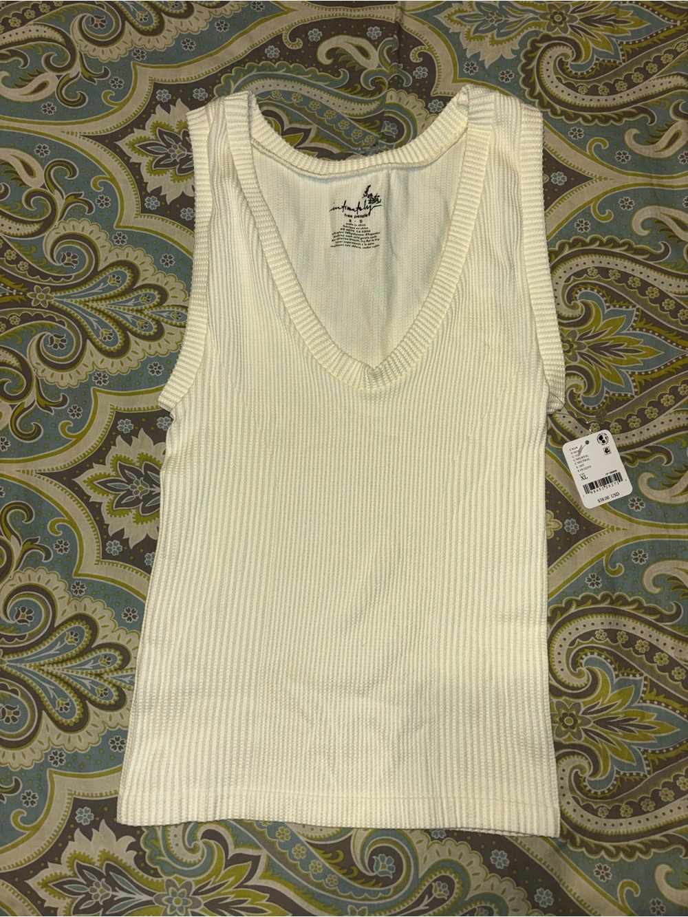 Intimately Free People ribbed v-neck tank top